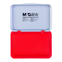 晨光(M&G)105*70mm金属方形中号秒干印台印泥 财务专用 办公用品 红色单个装AYZ97516