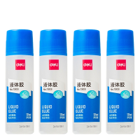 得力(deli)125ml高透明胶水 可水洗高粘液体胶 手工DIY学生文具 学习用品 办公用品 3309 4支装