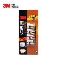 3M 胶水快干胶 玻璃陶瓷木材金属塑料橡胶粘合速干胶水 AD119 透明啫喱快干胶