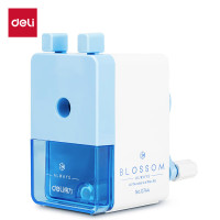 得力(deli)简约式学生削笔机/铅笔削笔器/卷笔刀/转笔刀学生儿童学生文具生日开学礼物蓝色