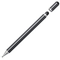 连拓 iPad电容笔 手机触控笔 圆盘触屏笔 平板电脑绘画 通用苹果华为安卓微软surface手写笔 黑 P105B