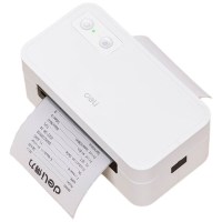 得力(deli)GE435快递打印机 一联单面单热敏打印 80mm仓储物流打单不干胶条码商用标签打印机 USB版