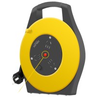 德力西(DELIXI) 国标卷线盘插座/接线盘排插/工程卷线盘/过热保护电缆卷盘 工程专用 3位20米总控开关