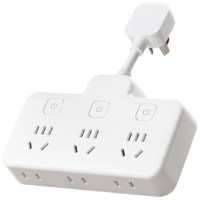 京造 柔性转换插头/品字形一转六插座/无线转换插座/电源转换器 适用于卧室/厨房 6位分控