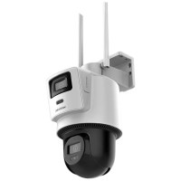 海康威视(HIKVISION)4G双摄像头800万终身免流量家用监控360度带夜视全景 室外户外防尘防水Q2S8DM