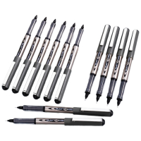 白雪(snowhite)[热门商品]全针管直液笔 0.5mm中性笔直液式走珠笔水笔黑色12支/盒 PVN-166