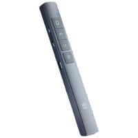 京造 激光翻页笔360度控制教师专用PPT投影笔激光演讲笔 无线演示翻页器课件笔 [红光充电款]黑色