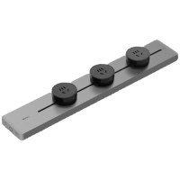 公牛(BULL)明装轨道插座 免开槽可移动壁挂式轨道插排 大功率开关插座面板 悦享款GB32 50厘米+3个五孔星空灰