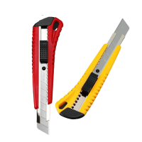 广博(GuangBo)防滑纹路SK5高碳钢美工刀工具刀裁纸刀内含3刀片 单个装 颜色随机 MG5435