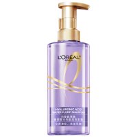 欧莱雅玻尿酸水光洗发露440ml紫安瓶清爽控油蓬松去油洗头水/