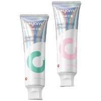 米妍(meyarn)正畸牙膏含氟美白高氟预防蛀牙青少年成人专用牙膏 青柠+玫瑰220g