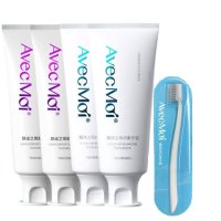 Avec Moi 牙膏 益生菌海洋之风口腔清新+美白靓齿组合装100g*4支+牙刷*1支