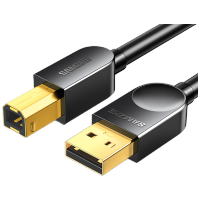 山泽打印机数据连接线3米 USB2.0AM/BM方口接头高速打印线支持惠普hp佳能爱普生打印机上行线b线SD-30C