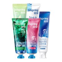 冰泉(blispring)口香糖牙膏清新口气护龈焕亮净白去黄渍防蛀美白5支560g家庭套装