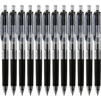 uni三菱 uni-ball UMN-138按动黑色中性笔高颜值0.38mm黑笔签字笔商务学生水笔水性笔套装 12支