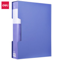 得力(deli)A4/100页资料册活页收纳册文件夹 插页袋学生试卷收纳袋奖状收集册孕检 办公文件保护33600