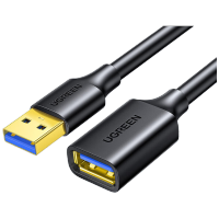 绿联USB3.0延长线公对母数据连接线电视电脑主机硬盘U盘鼠标键盘打印机扩展线加长转接线1.5米 30126