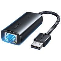 绿联USB3.0转接网口千兆有线网卡转RJ45网口 网线转接头[编织款] 适用笔记本台式机外置扩展坞转换器