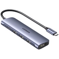 绿联Type-C转HDMI扩展坞雷电4/5拓展坞苹果电脑转换器Macbookair华为Surface pro9扩展器