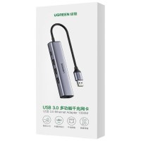 绿联USB3.0转千兆网口扩展坞接口转换器分线器 笔记本网线转接头 拓展坞 转换器 适用笔记本台式机RJ45