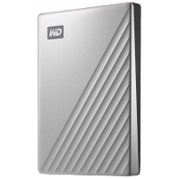 西部数据(WD)2TB 移动硬盘 type-c Ultra系列 2.5英寸 银 机械硬盘 笔记本电脑外接加密兼容Mac