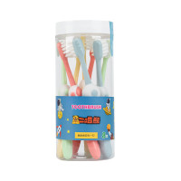 BRUSHING BEAR 小刷头软毛护龈3-6-12岁小学生孩子牙缝刷 山姆同款儿童牙刷8支