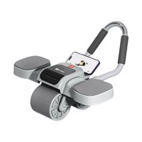 Keep健腹轮自动回弹肘撑腹肌轮家用平板支撑卷腹轮腹肌训练器 冰川灰/