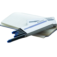 LAMY凌美墨水芯 非碳素一次性墨囊 钢笔用便携式墨胆 德国原装官方 黑色T10-BK5支装