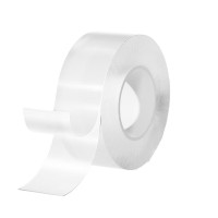 离草防风纳米胶纳米双面胶强力高粘度透明无痕胶加粘加厚车用家用墙面水洗可重复使用纳米胶带 30mm*5m