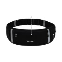 伯希和(Pelliot)跑步腰包男女斜挎包户外徒步运动手机包轻便收纳包16202612黑色