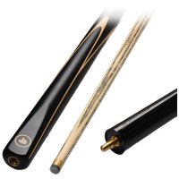 健英台球杆小头分体斯诺克桌球杆黑8八中式单支球杆盒套装10.2mm 黑耀