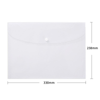 齐心(Comix) 10个装 A4透明文件袋 公文袋 资料袋 按扣档案袋 办公用品 拼单/凑单/团购 EA6000