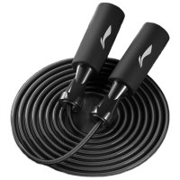 李宁(LI-NING)跳绳成人儿童中小学生专业中考试用钢丝有绳跳神健身减肥竞速