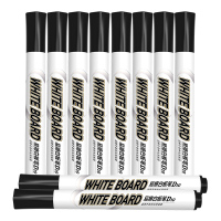 晨光(M&G)文具 可擦白板笔 办公会议 易擦白板笔 黑色10支/盒 AWMY2202