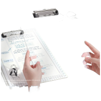 简繁 a4透明板夹亚克力文件夹资料夹板加厚画板夹子硬板文具学生试卷写字书写垫板专用办公用品