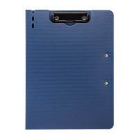 天色 A4文件夹夹板双夹折页板夹 会议夹秘书夹资料夹试卷夹签字签约呈阅夹 办公用品 TS-10002 深邃蓝