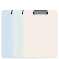 得力(deli)文件夹板夹 写字垫板学生试卷资料夹诗朗诵板 垫板莫兰迪色系 文件收纳颜色随机72641