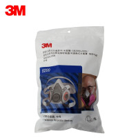3M 6200 双盒防毒半面具(中号) 需搭配配件使用 1个/袋