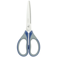 得力(deli)170mm人机造型剪刀 软胶手柄 办公家用生活手工剪纸刀 办公用品 颜色随机6045