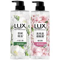 力士(LUX)植萃精油香氛沐浴露套装小苍兰750g+樱花750g送50gx2或100gX2