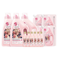 蔬果园天然玫瑰香水洗衣液 17.2斤大师调香除菌除螨柔顺衣物家庭囤货装