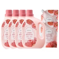 网易严选山茶植萃香氛洗衣液18斤 强效去污持久清香 柔软护衣护色除菌去味