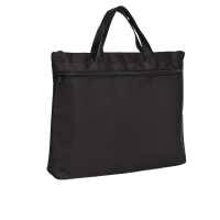 得力(deli)双层手提袋事务包文件袋/文件包 底部加宽大容量电脑会议包 男女便携资料公文包 P05845黑色