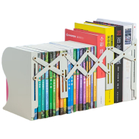 得力(deli)22cm可伸缩桌面桌面书立置物架开学礼物书收纳桌上 学习用品书架 单联可控 米白 78631