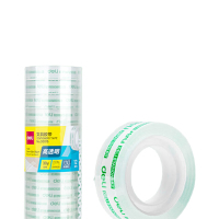 得力(deli)易撕透明胶带12mm*30y高粘小胶带 开学学习用品错题整理学生文具12卷/筒办公用品30015