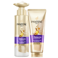 潘婷3分钟奇迹臻养洗发水多效损伤修护型男女通用套装洗300g+护180ml