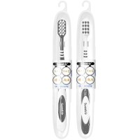 Sweetrip 男士中硬毛牙刷专用去牙渍清洁烟渍茶渍成人硬毛螺旋刷丝 2支装