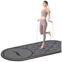 李宁(LI-NING)跳绳垫室内垫瑜伽跳操垫舞蹈垫专业运动隔音减震家用防滑地垫