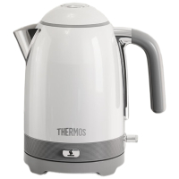 膳魔师(THERMOS)烧水壶恒温电热水壶自动断电316食品级不锈钢大容量内胆月光白