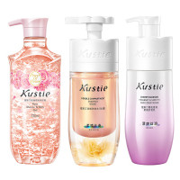 蔻斯汀 花瓣香氛洗护沐组合(玫瑰洗发水500g+樱花护发素500g+玫瑰沐浴露720g)